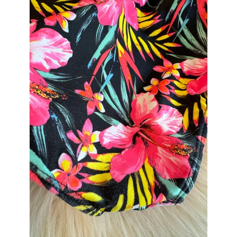 Hurley‎ Girls floral Hawaiian swim one piece 5/6 size EUC